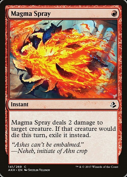 Spruzzo di Magma Card Front