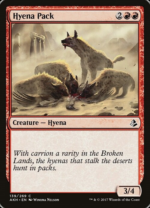 Hyena Pack Card Front