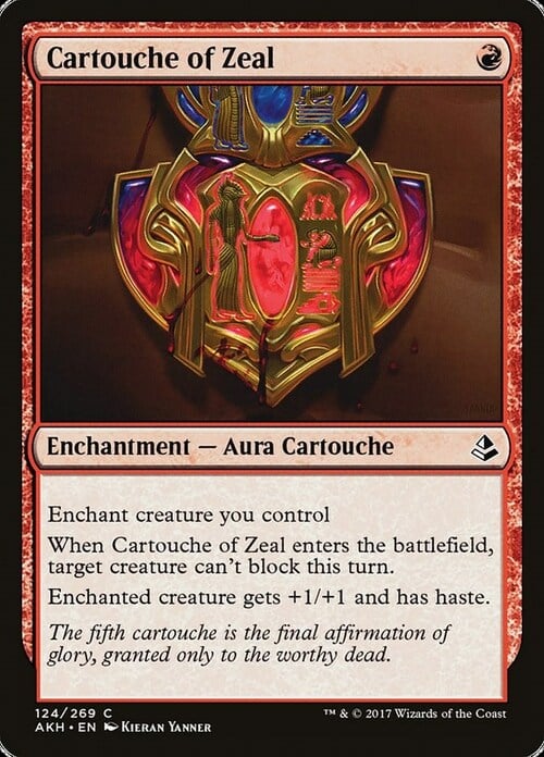 Cartouche of Zeal Card Front
