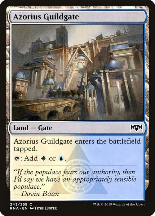 Azorius Guildgate Card Front