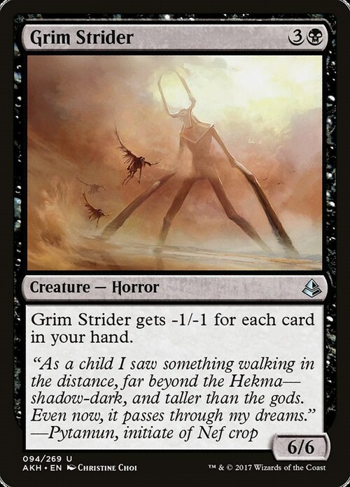 Grim Strider Card Front