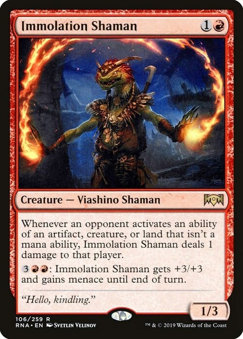 Immolation Shaman Card Front