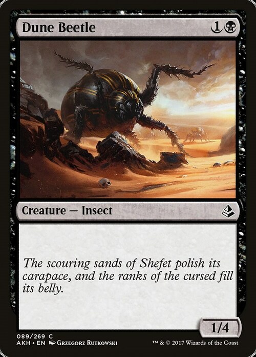 Dune Beetle Card Front