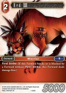 Red XIII Card Front