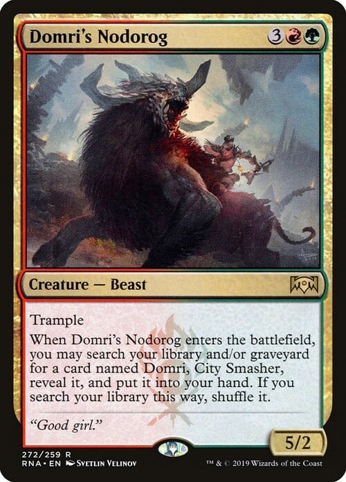 Domri's Nodorog Card Front