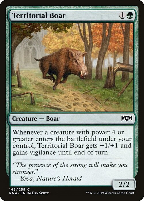 Territorial Boar Card Front