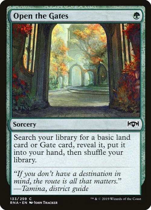 Open the Gates Card Front