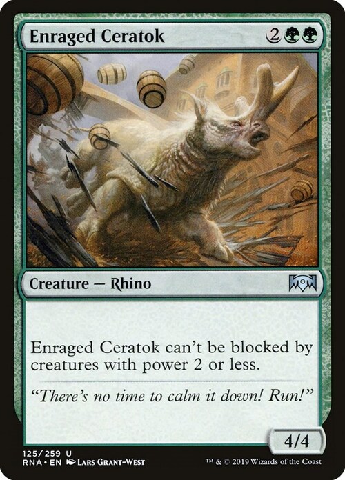 Enraged Ceratok Card Front