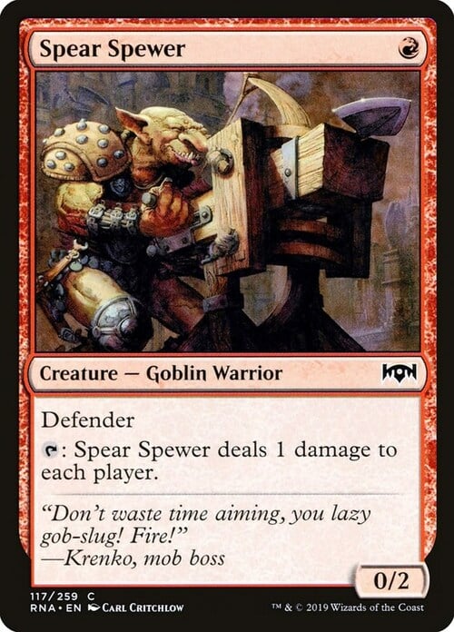 Spear Spewer Card Front