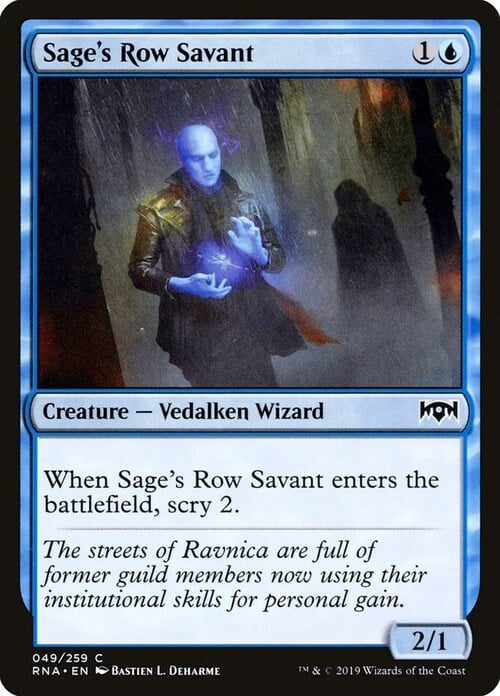 Sage's Row Savant Card Front