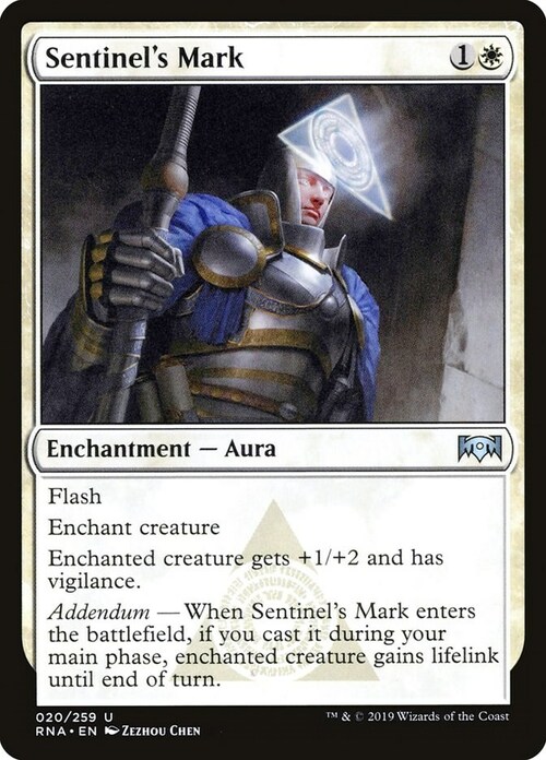 Sentinel's Mark Card Front