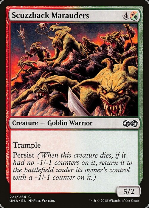 Scuzzback Marauders Card Front