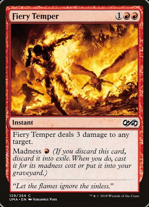 Fiery Temper Card Front
