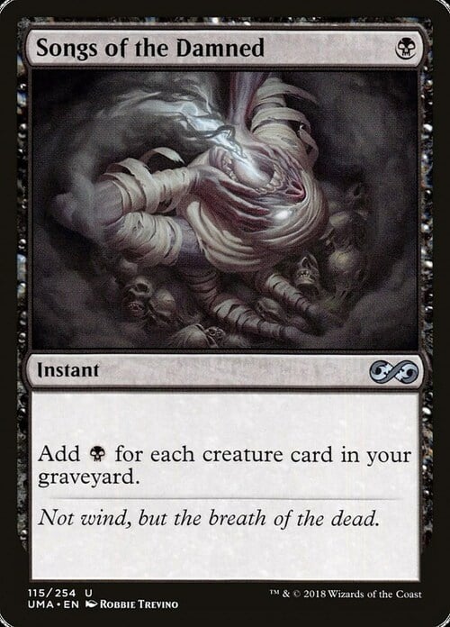 Songs of the Damned Card Front