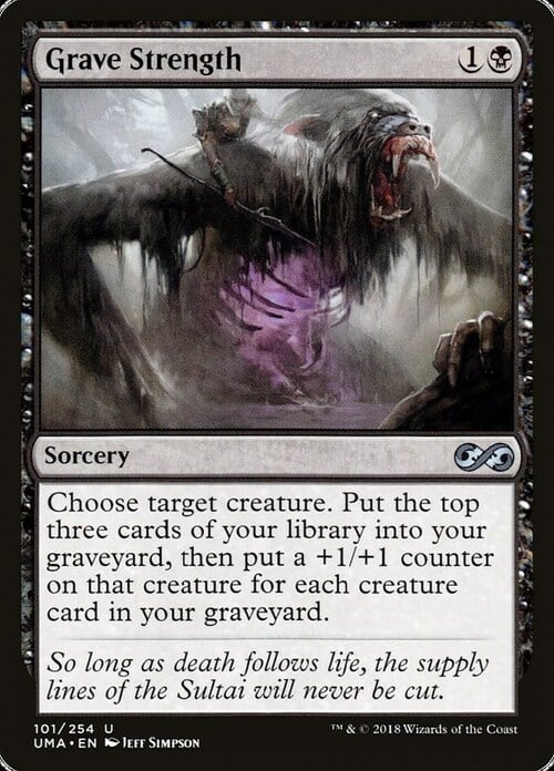Grave Strength Card Front