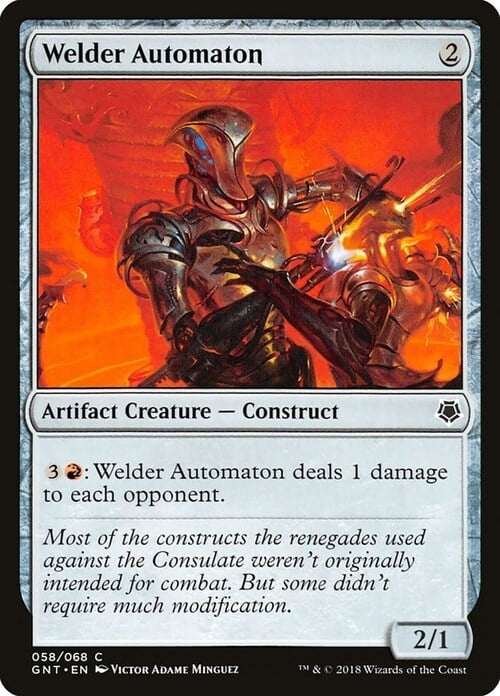 Welder Automaton Card Front