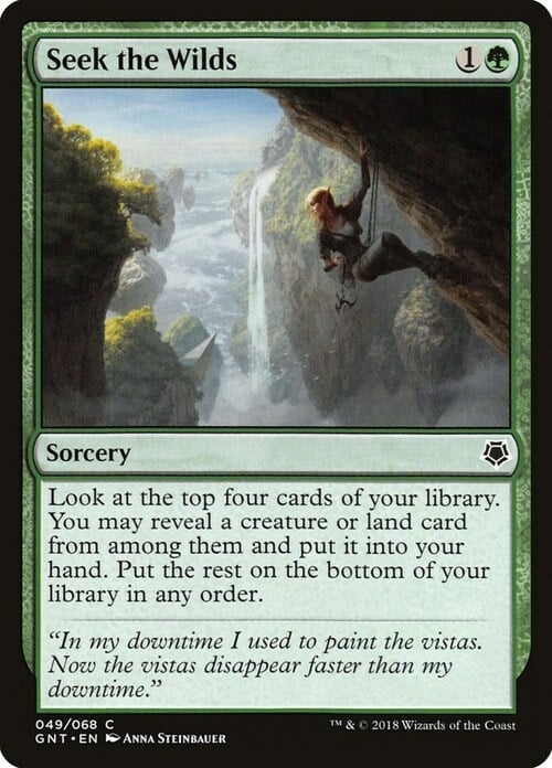 Seek the Wilds Card Front