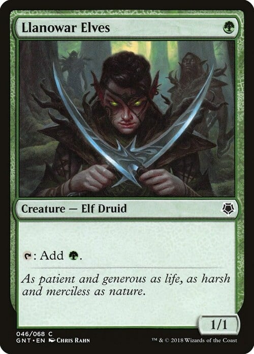 Llanowar Elves Card Front