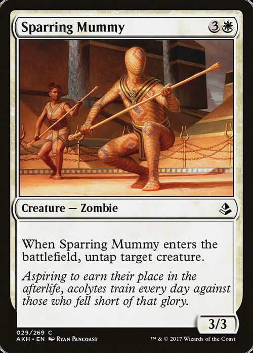 Sparring Mummy Card Front
