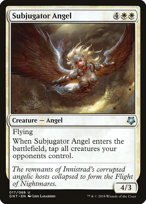Subjugator Angel Card Front