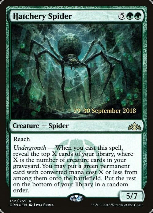 Hatchery Spider Card Front