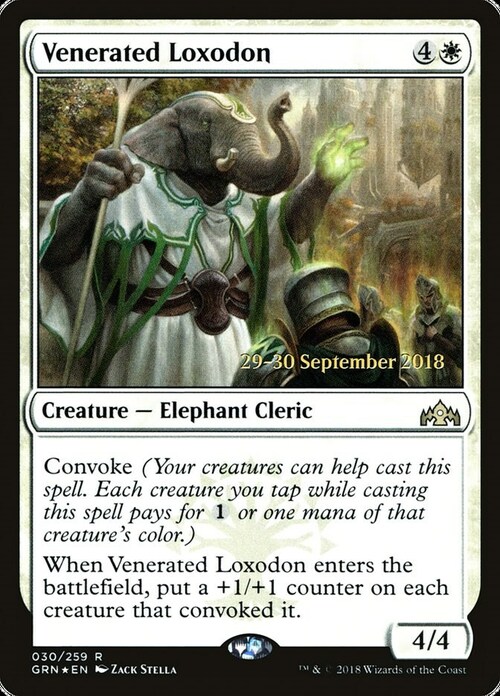 Venerated Loxodon Card Front