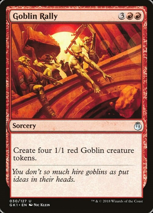 Adunata Goblin Card Front