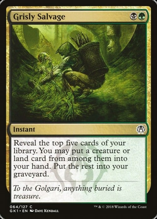 Grisly Salvage Card Front