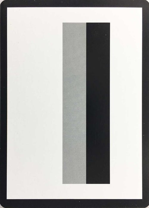Black Border Stripes // Two Sides Black Border Filler Card Card Front