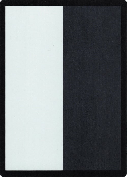 White-Black Filler Card Card Front