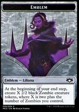 Liliana, the Last Hope Emblem Card Front