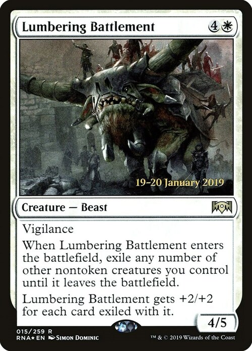 Lumbering Battlement Card Front