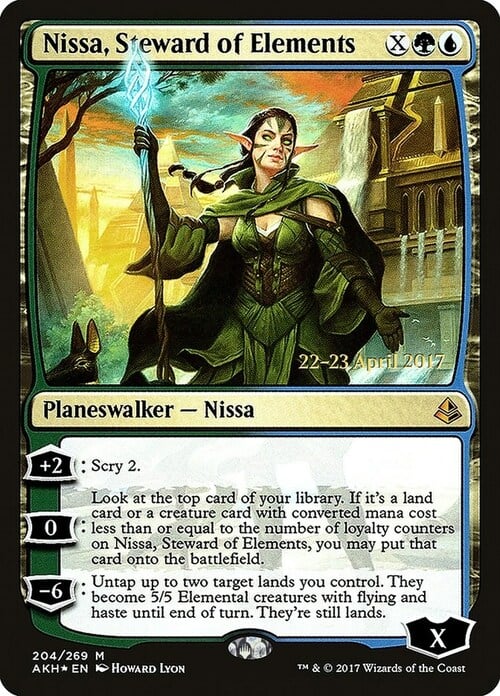 Nissa, Steward of Elements Card Front