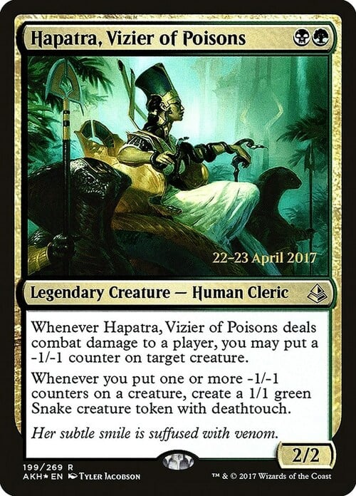 Hapatra, Vizier of Poisons Card Front