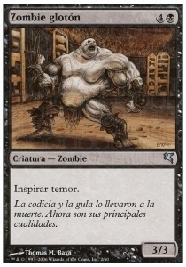 Gluttonous Zombie Card Front