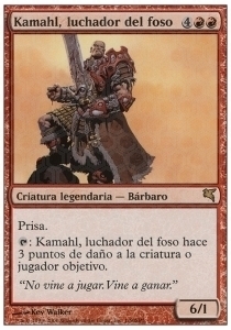 Kamahl, Pit Fighter Card Front