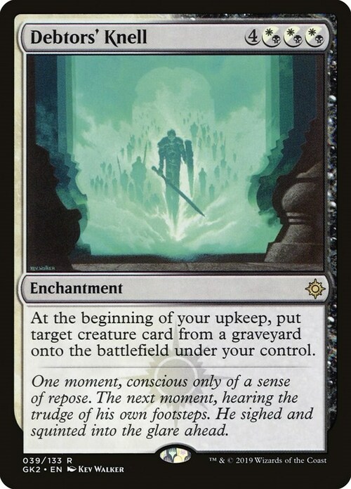 Debtors' Knell Card Front