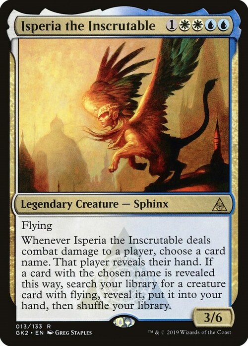 Isperia the Inscrutable Card Front