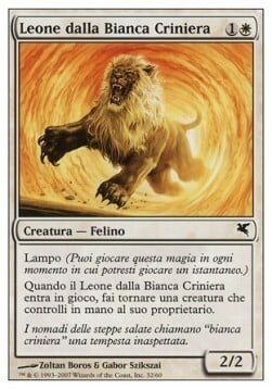 Whitemane Lion Card Front