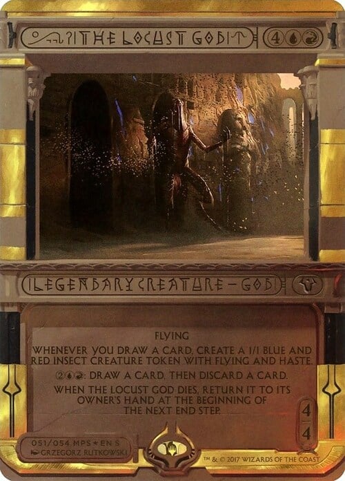 The Locust God Card Front