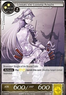 Tristan, the Lusting Knight Card Front