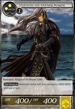Mordred, the Dueling Knight Card Front