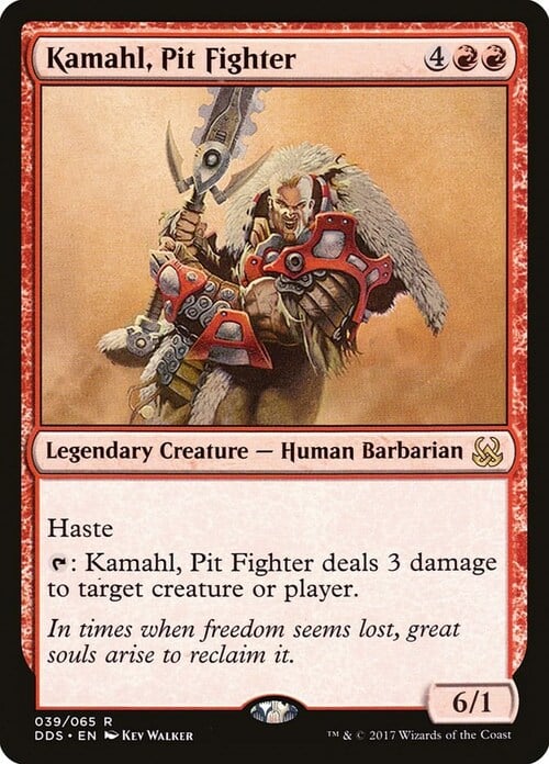 Kamahl, luchador del foso Frente