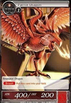 Parrot Dragon Card Front