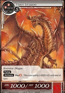 Flare Dragon Card Front