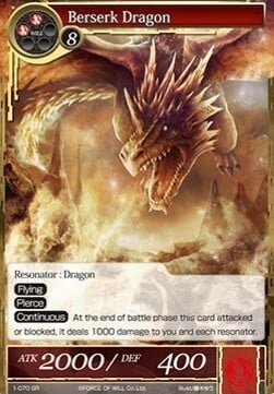 Berserk Dragon Card Front