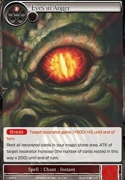 Eyes in Anger Card Front