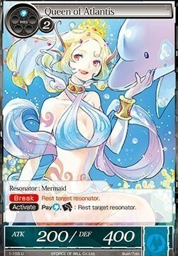 Queen of Atlantis Card Front