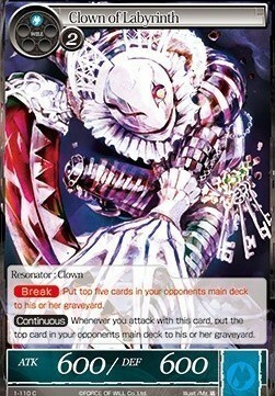 Clown of Labyrinth Card Front
