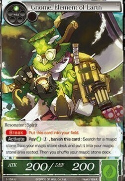 Gnome, Element of Earth Card Front